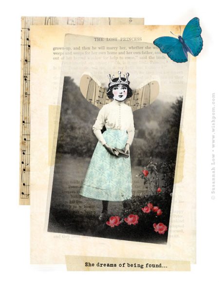 The Lost Princess Digital Collage by Susannah Low